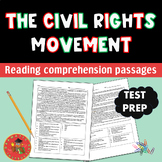 Civil Rights Movement Reading Comprehension Test Prep Blac