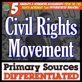 Civil Rights Movement Reading Passages Primary Source Set 