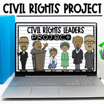 Preview of Civil Rights Movement Research Project Gifted Students Enrichment PBL