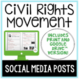 Civil Rights Movement Social Media Posts Activity with Goo