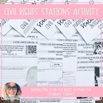 Preview of Civil Rights Movement Stations Activity
