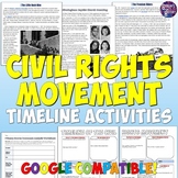 Civil Rights Movement Timeline Activities, Project & Readi