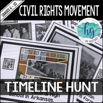 Preview of Civil Rights Movement Timeline Activity
