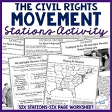 Civil Rights Movement Timeline Map MLK Malcom X Stations