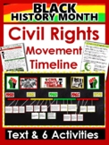 Civil Rights Movement Timeline: Text & 4 Activities  Gr 3-