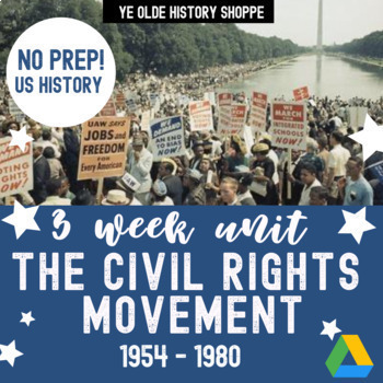 Preview of Civil Rights Movement - US History - Digital Notebook, Lecture, Project & Exam