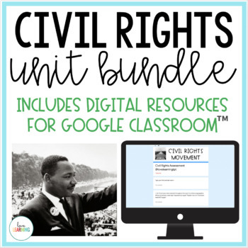 Preview of Civil Rights Movement Unit with Lesson, Notes, and Activities