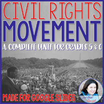 Preview of Civil Rights Movement Unit - Made for Google Slides