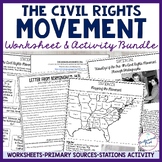 Civil Rights Movement Worksheet Activity Bundle