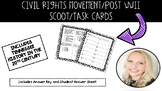 Civil Rights Movement and Post WWII Task Cards
