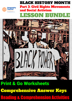 Preview of Civil Rights Movements and Social Activism (Black History: Part 3) BUNDLE