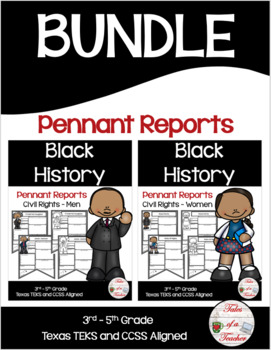 Preview of Civil Rights Pennant Report Bundle ~ Black History