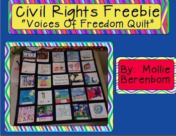 Preview of Civil Rights Quilt:  FREEBIE