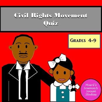 Preview of Civil Rights Quiz