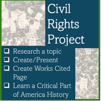 Preview of Civil Rights Research and Presentation Project