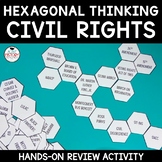 Civil Rights Review Activity Hexagonal Thinking STAAR EOC Review