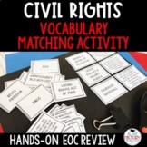 Civil Rights Review Vocabulary Matching EOC Review