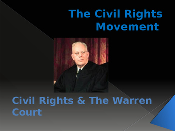 Civil Rights The Warren Court by Alta s Place TpT