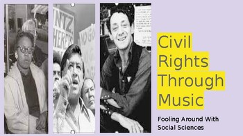 Preview of Civil Rights Through Protest Songs