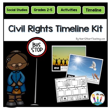 Preview of Civil Rights Timeline and Bulletin Board Kit