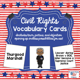 Civil Rights Vocabulary Cards