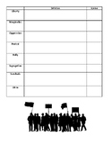 Civil Rights Vocabulary Matrix, Crossword and Word search 