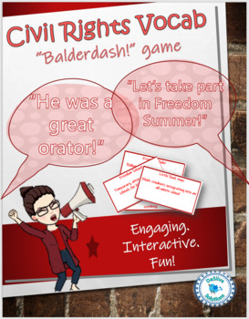 Preview of Civil Rights Vocabulary Game - Balderdash!