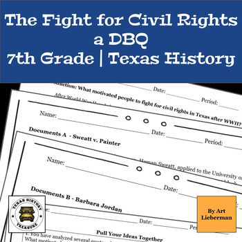 Preview of Civil Rights in Texas | a DBQ | 7th Grade | Texas History