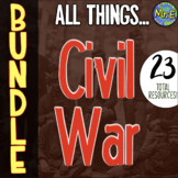 Civil War Activities Unit Complete Bundle | 23 Resources f