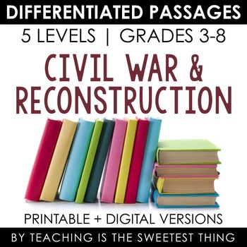 Preview of Civil War Differentiated Passages Bundle