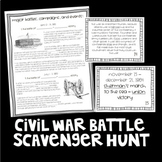 Civil War Battle Scavenger Hunt