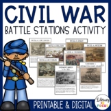 Civil War Activity | Battle Stations | Printable & Digital