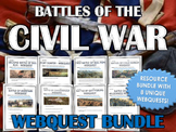 Civil War - Battles of the Civil War - Webquest Bundle / C