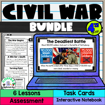 Preview of Civil War Bundle: Lessons, Activities, Timeline and Test SS4H5