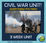 Civil War COMPLETE Unit | GREAT for ONLINE DISTANCE LEARNING | Google Apps