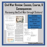 Civil War: Causes, Course, and Consequences Review Stations!