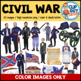 Civil War Clip Art Bundle - COLOR IMAGES ONLY {Clip Guy Gr