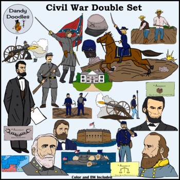 Preview of Civil War (Double Set!) Clip Art