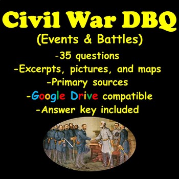 Preview of Civil War DBQ