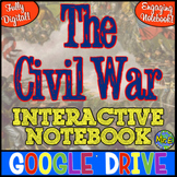 Civil War DIGITAL Interactive Notebook Activities + Causes