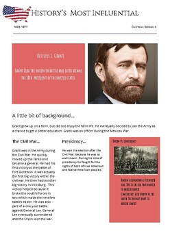 Civil War Deep Dive: Ulysses S. Grant by Small Town English Teacher