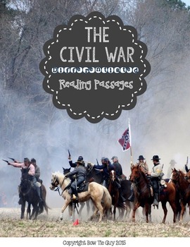Preview of Civil War Differentiated Reading Passages