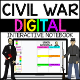 Civil War Digital Interactive Notebook Google Drive