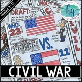 Civil War Doodle Notes and Digital Guided Notes