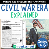Civil War Era Explained: Comprehensive Reading Lesson Bund