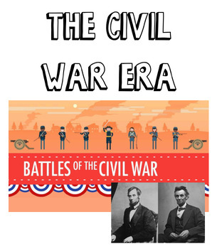 Preview of Civil War Era Full Unit Lesson Key & Notes 8th TEKS STAAR