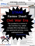 Civil War Era, STAAR Review Sheet