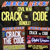 Civil War Escape Room Bundle | Traditional + Distance Learning