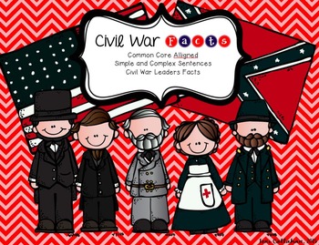 Preview of Civil War Fact FREEBIE: Simple vs. Complex Sentences, Fluency