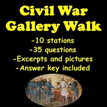 Preview of Civil War Gallery Walk